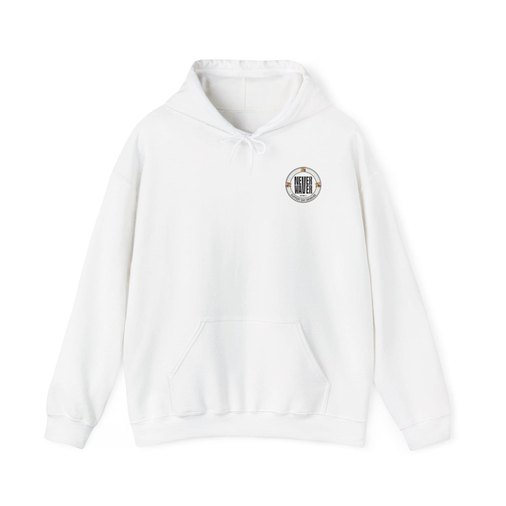 Support Day Drinking Never Waver  Unisex Heavy Blend™ Hooded Sweatshirt - Never Waver