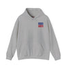 Unisex Heavy Blend™ Hooded Sweatshirt - Buffalo Fans Never Waver w Leopard Football Design - Never Waver