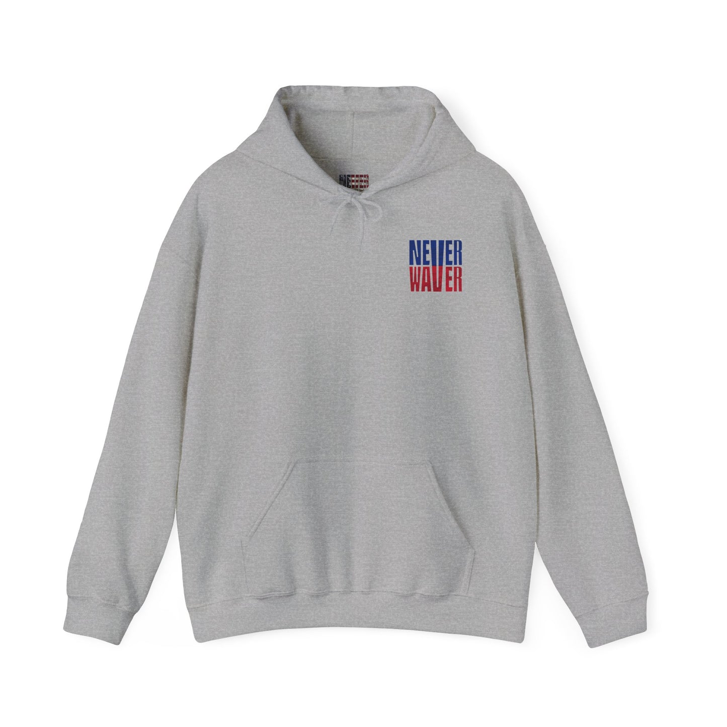 Unisex Heavy Blend™ Hooded Sweatshirt - Buffalo Fans Never Waver w Leopard Football Design - Never Waver