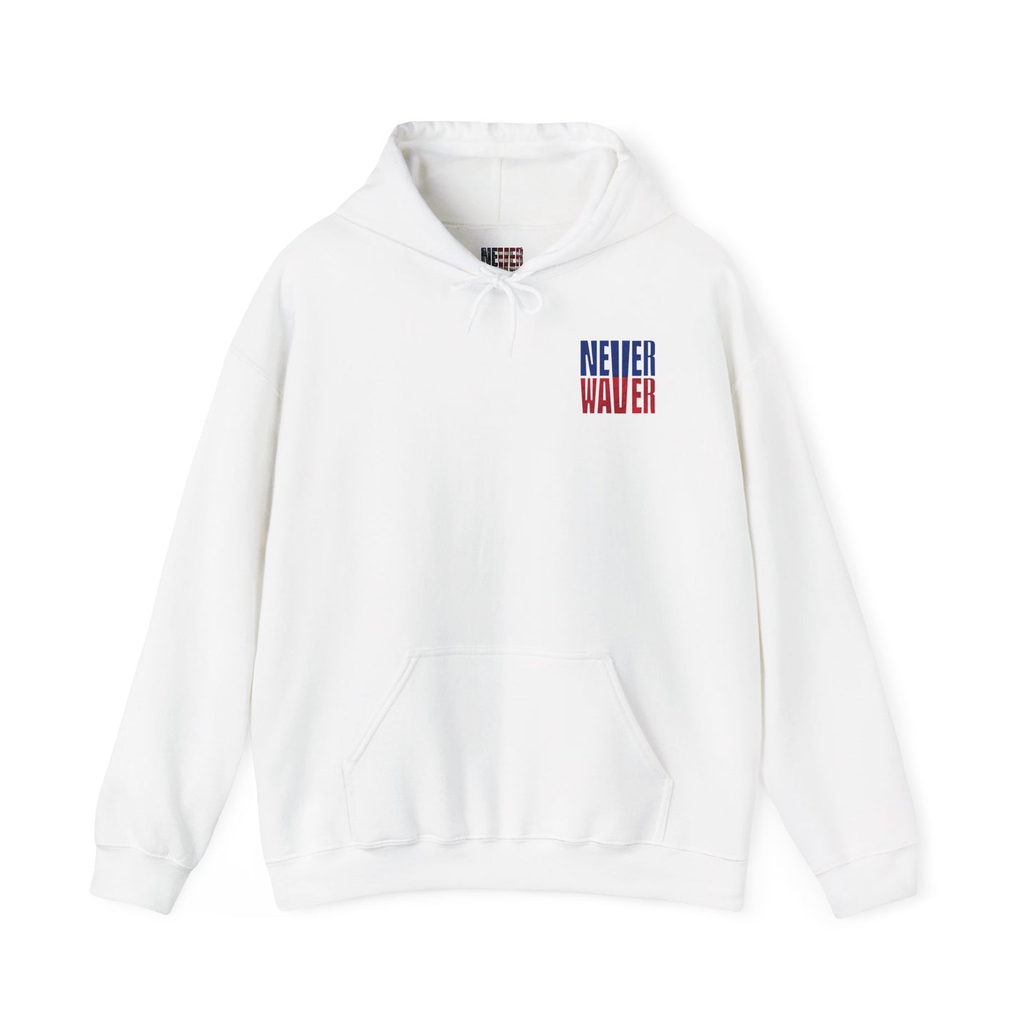 Unisex Heavy Blend™ Hooded Sweatshirt - Buffalo Fans Never Waver w Leopard Football Design - Never Waver