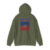 Unisex Heavy Blend™ Hooded Sweatshirt - Buffalo Fans Never Waver w Leopard Football Design - Never Waver