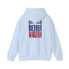 Unisex Heavy Blend™ Hooded Sweatshirt - Buffalo Fans Never Waver w Leopard Football Design - Never Waver