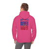 Unisex Heavy Blend™ Hooded Sweatshirt - Buffalo Fans Never Waver w Leopard Football Design - Never Waver