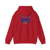 Unisex Heavy Blend™ Hooded Sweatshirt - Buffalo Fans Never Waver w Leopard Football Design - Never Waver