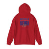 Unisex Heavy Blend™ Hooded Sweatshirt - Buffalo Fans Never Waver w Leopard Football Design - Never Waver