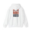 Unisex Heavy Blend™ Hooded Sweatshirt - Chicago Fans Never Waver w Leopard Football Motivational Hoodie - Never Waver