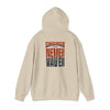 Unisex Heavy Blend™ Hooded Sweatshirt - Chicago Fans Never Waver w Leopard Football Motivational Hoodie - Never Waver