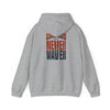 Unisex Heavy Blend™ Hooded Sweatshirt - Chicago Fans Never Waver w Leopard Football Motivational Hoodie - Never Waver