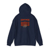 Unisex Heavy Blend™ Hooded Sweatshirt - Chicago Fans Never Waver w Leopard Football Motivational Hoodie - Never Waver