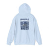 Unisex Heavy Blend™ 'Indianapolis Fans Never Waver' Hoodie - Inspirational Apparel for Everyday Comfort - Never Waver