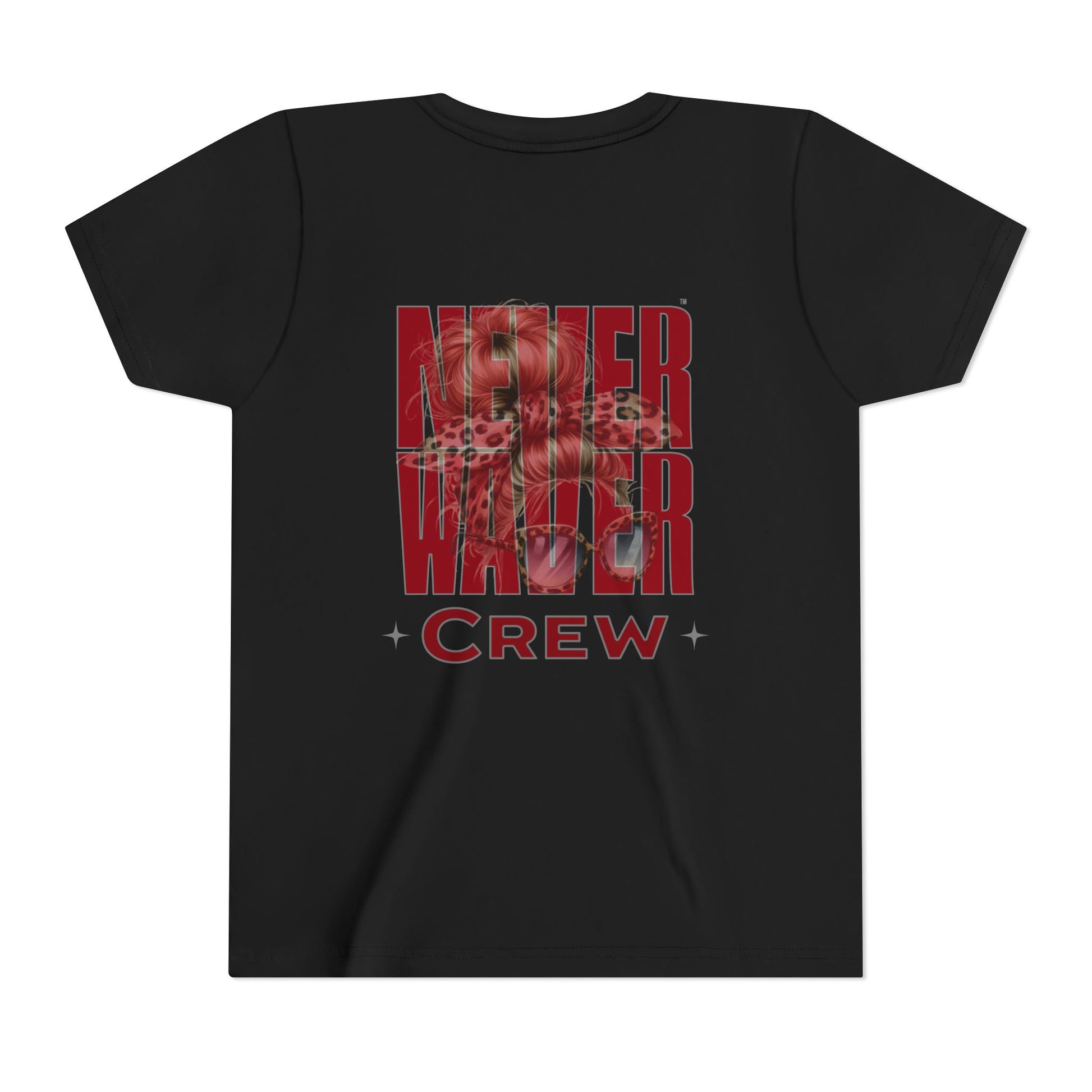 Never Waver  Crew Leopard Youth Short Sleeve Tee - Never Waver