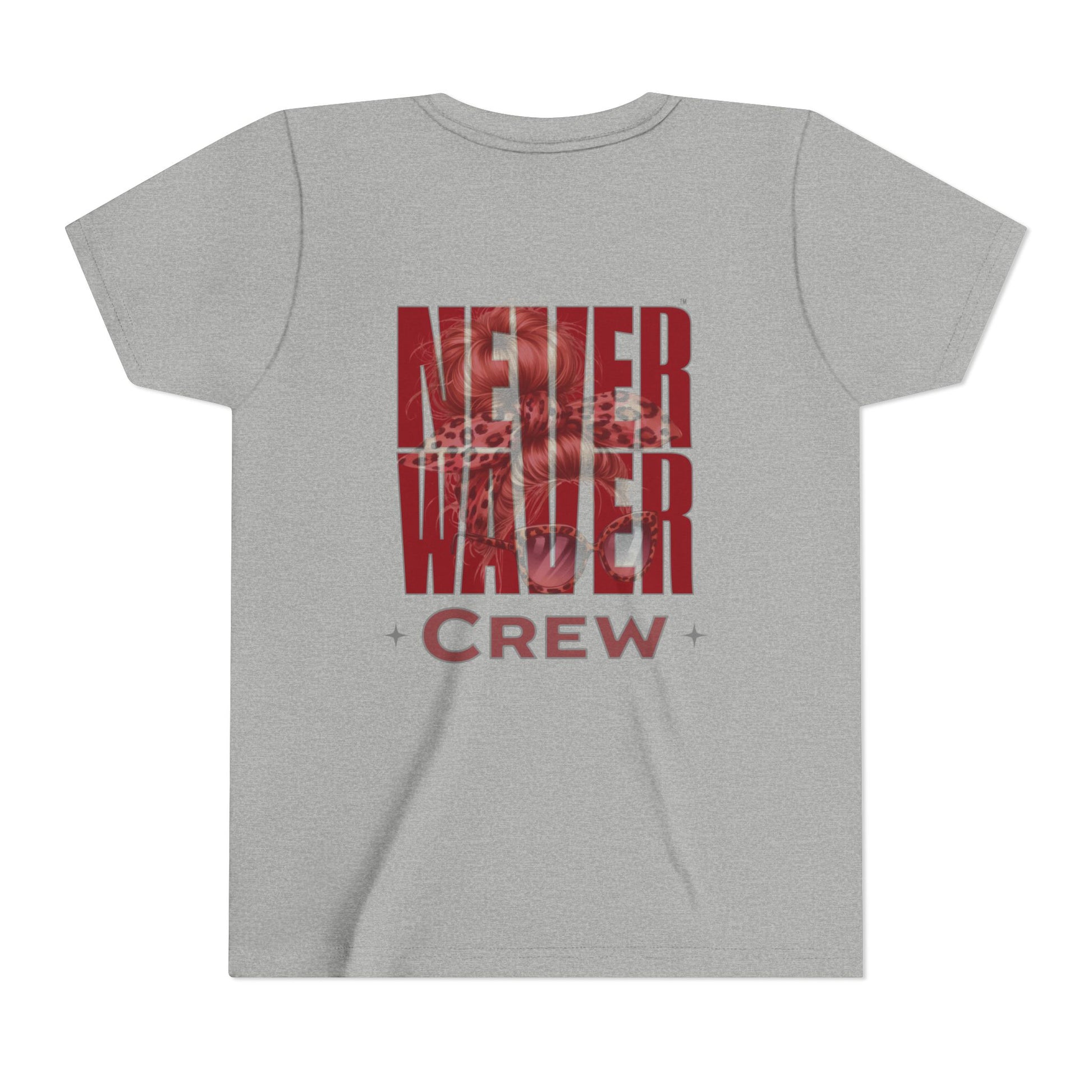 Never Waver  Crew Leopard Youth Short Sleeve Tee - Never Waver
