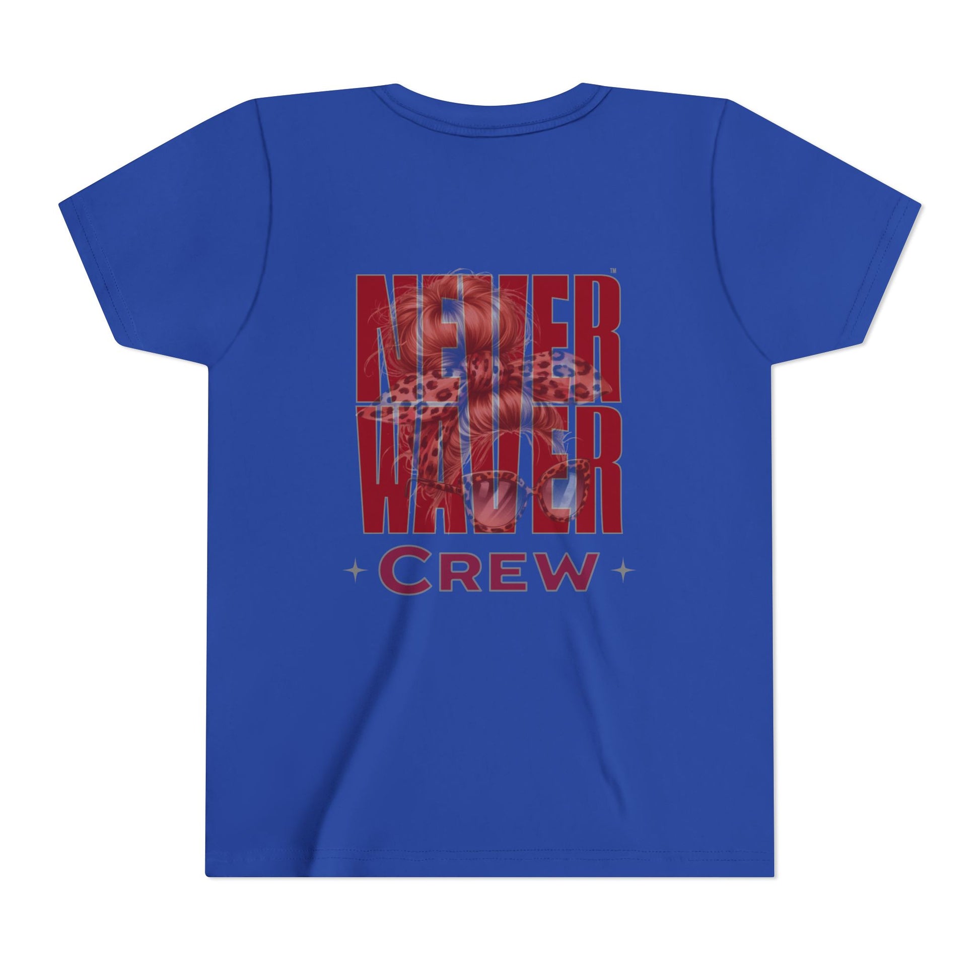 Never Waver  Crew Leopard Youth Short Sleeve Tee - Never Waver
