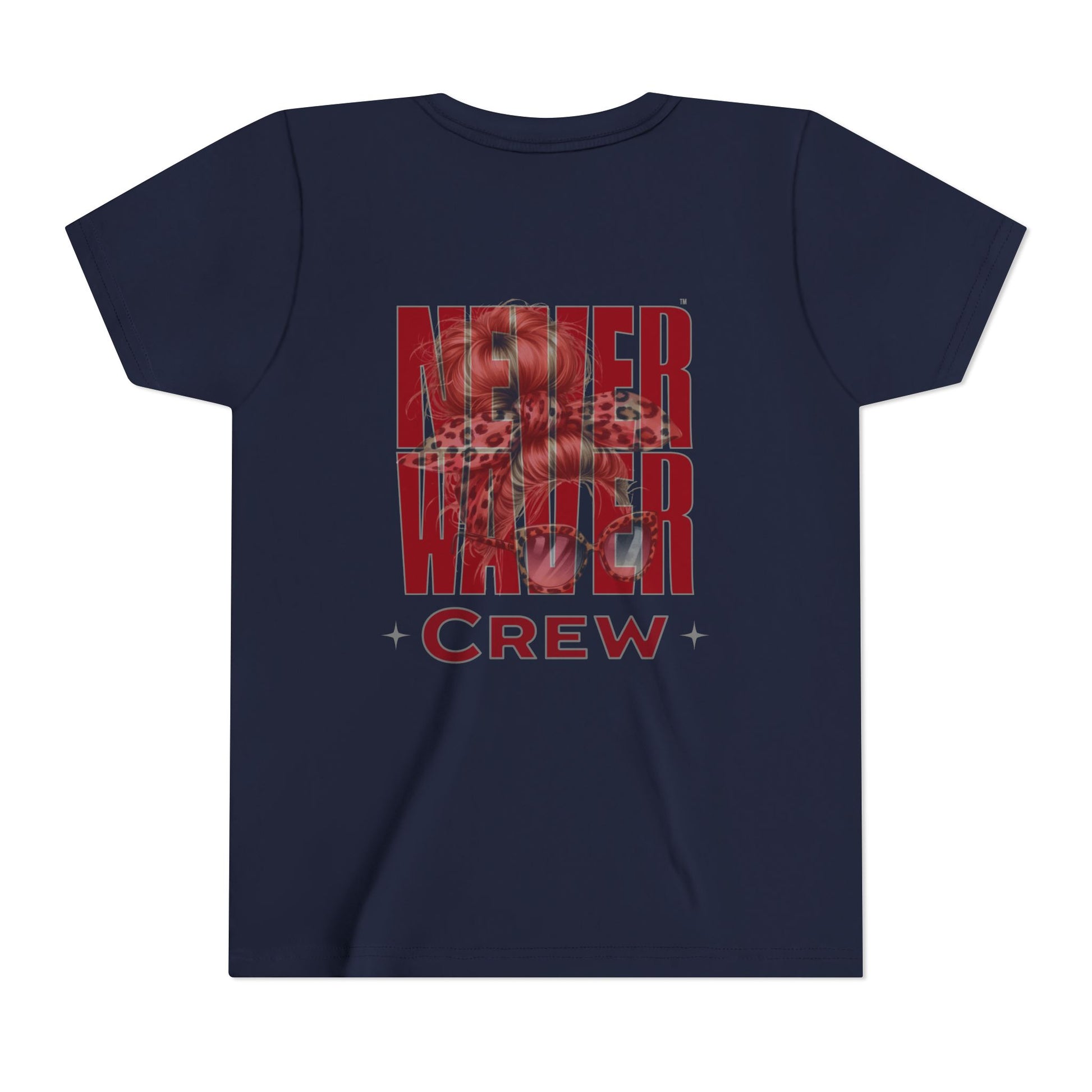 Never Waver  Crew Leopard Youth Short Sleeve Tee - Never Waver