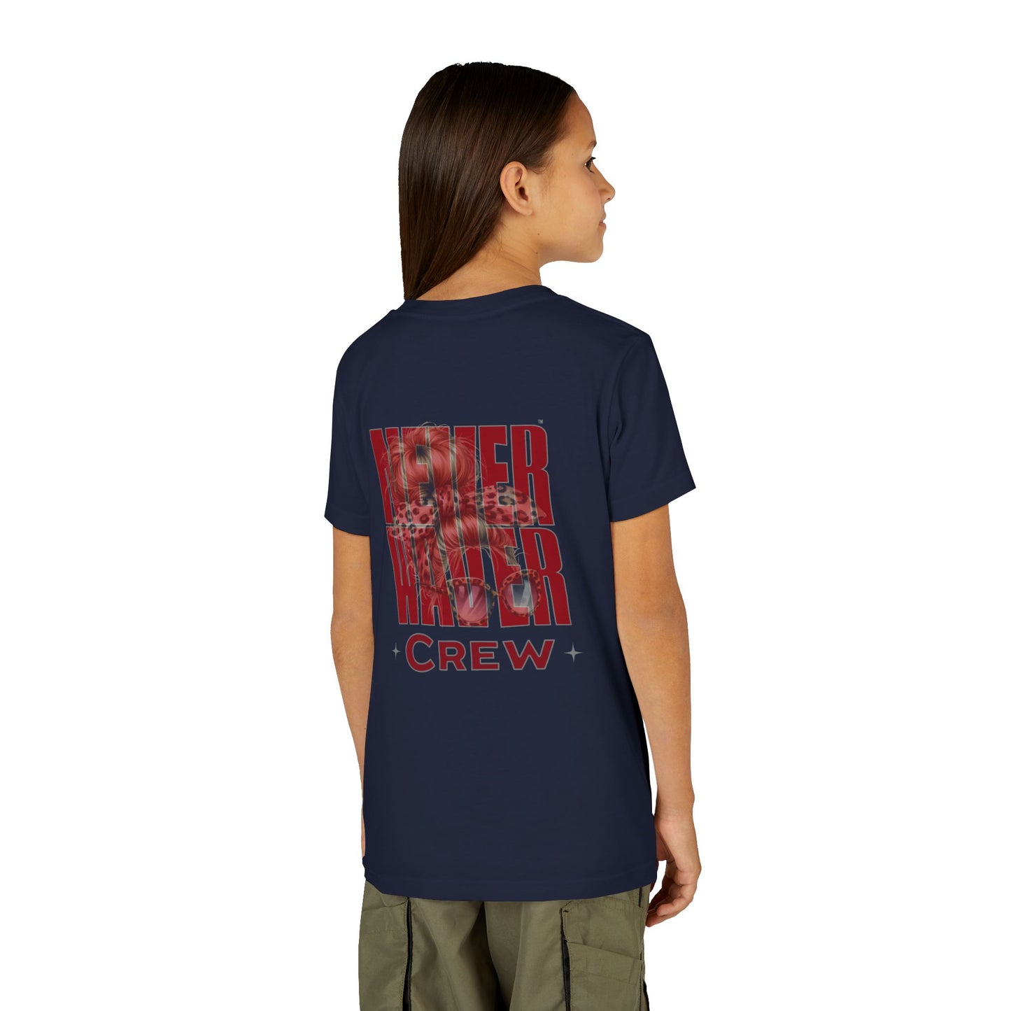 Never Waver  Crew Leopard Youth Short Sleeve Tee - Never Waver