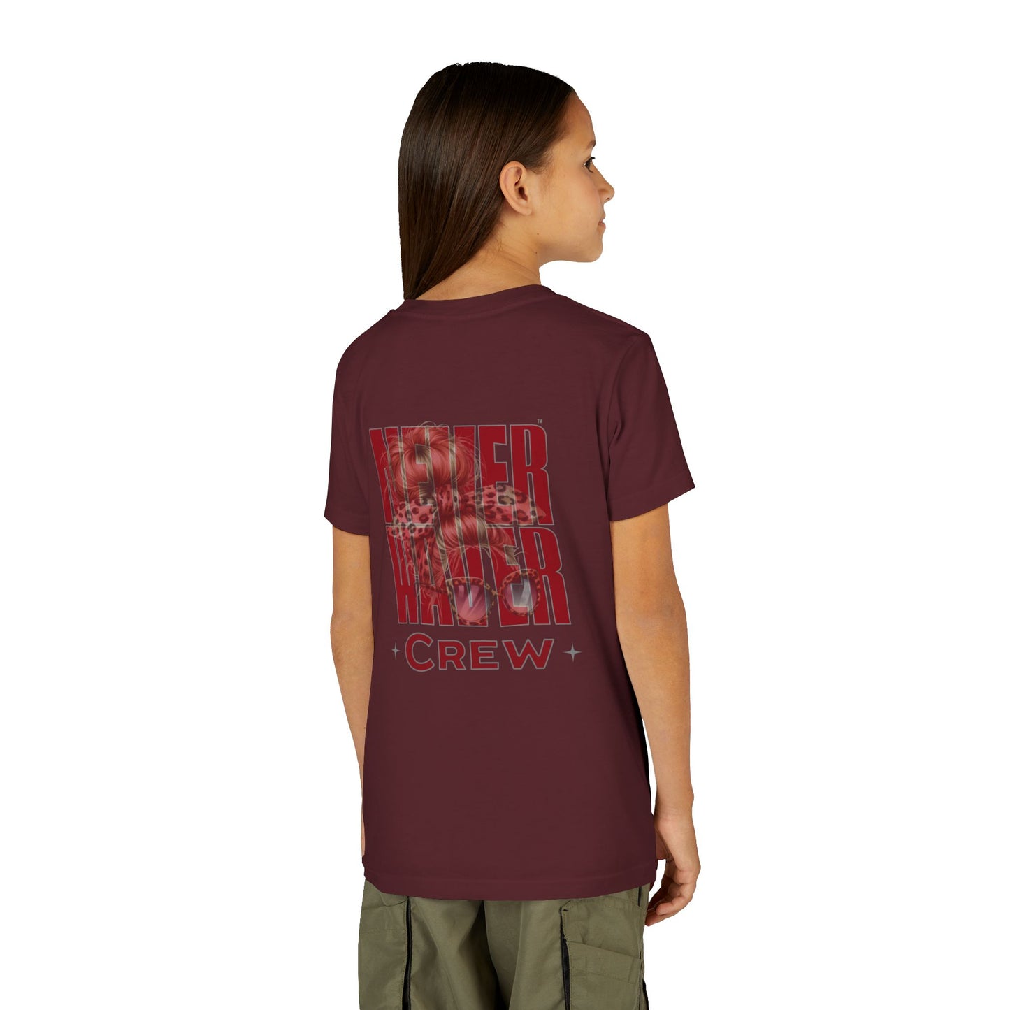 Never Waver  Crew Leopard Youth Short Sleeve Tee - Never Waver