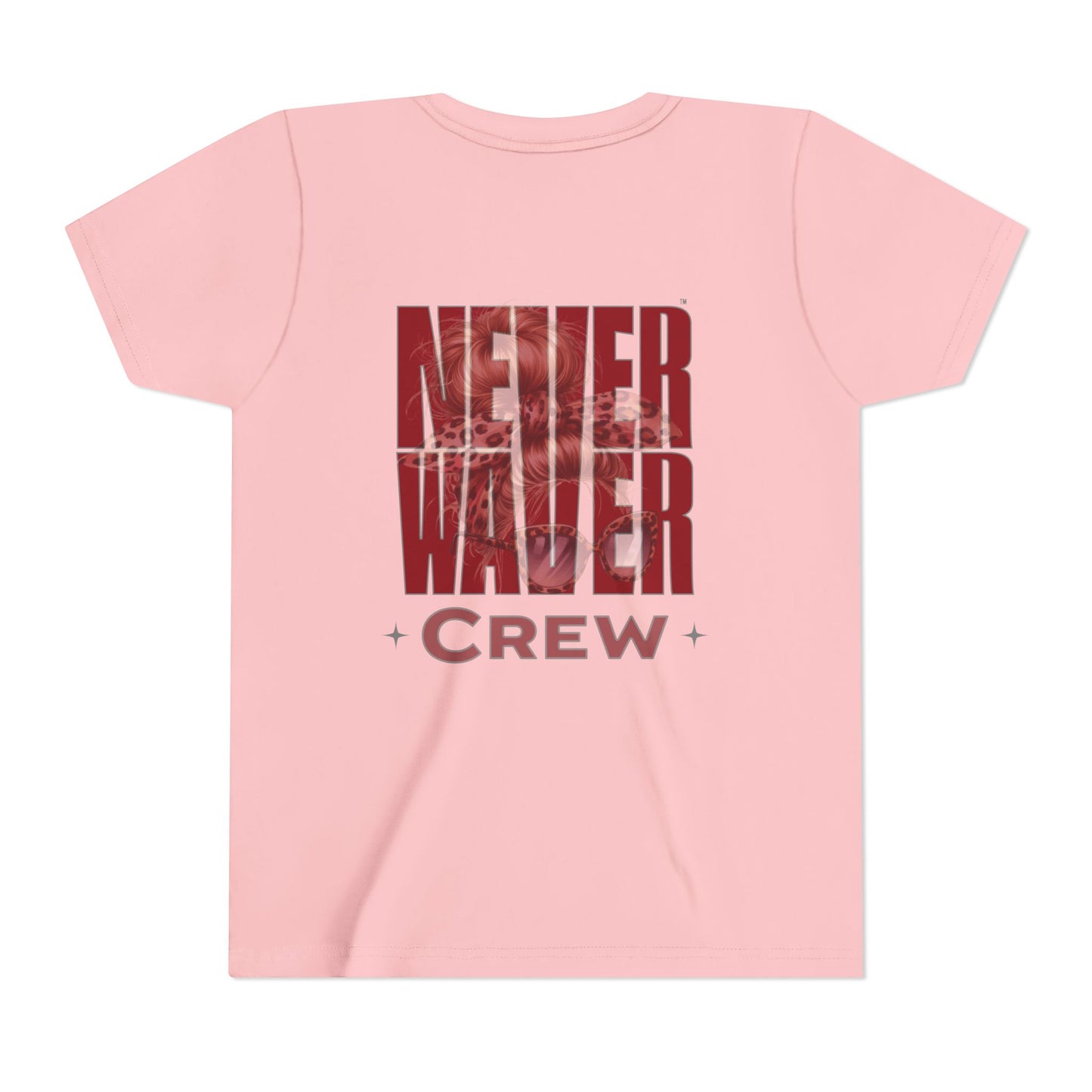 Never Waver  Crew Leopard Youth Short Sleeve Tee - Never Waver