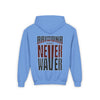 Arizona Fans Never Waver Youth Heavy Blend Hooded Sweatshirt - Never Waver