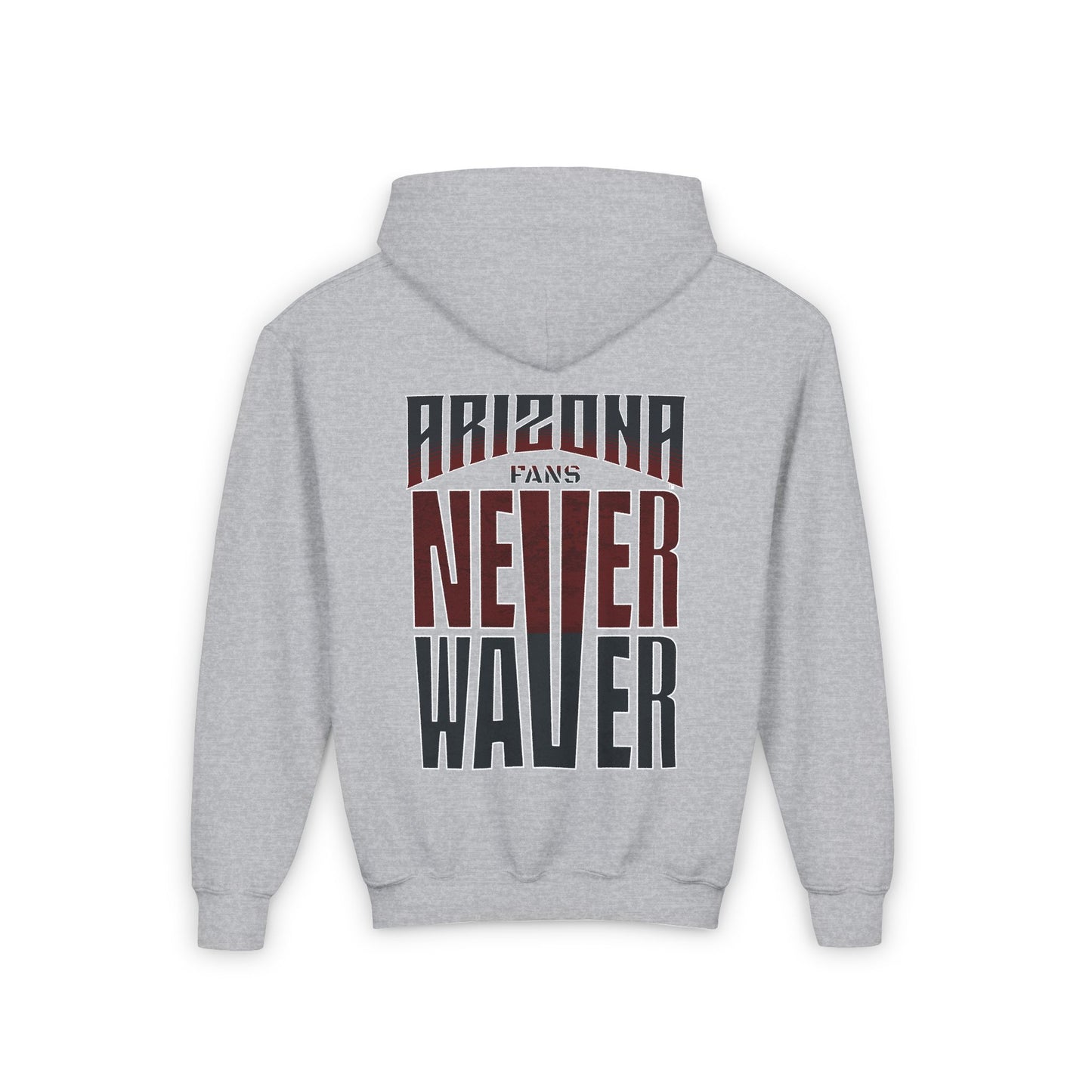 Arizona Fans Never Waver Youth Heavy Blend Hooded Sweatshirt - Never Waver