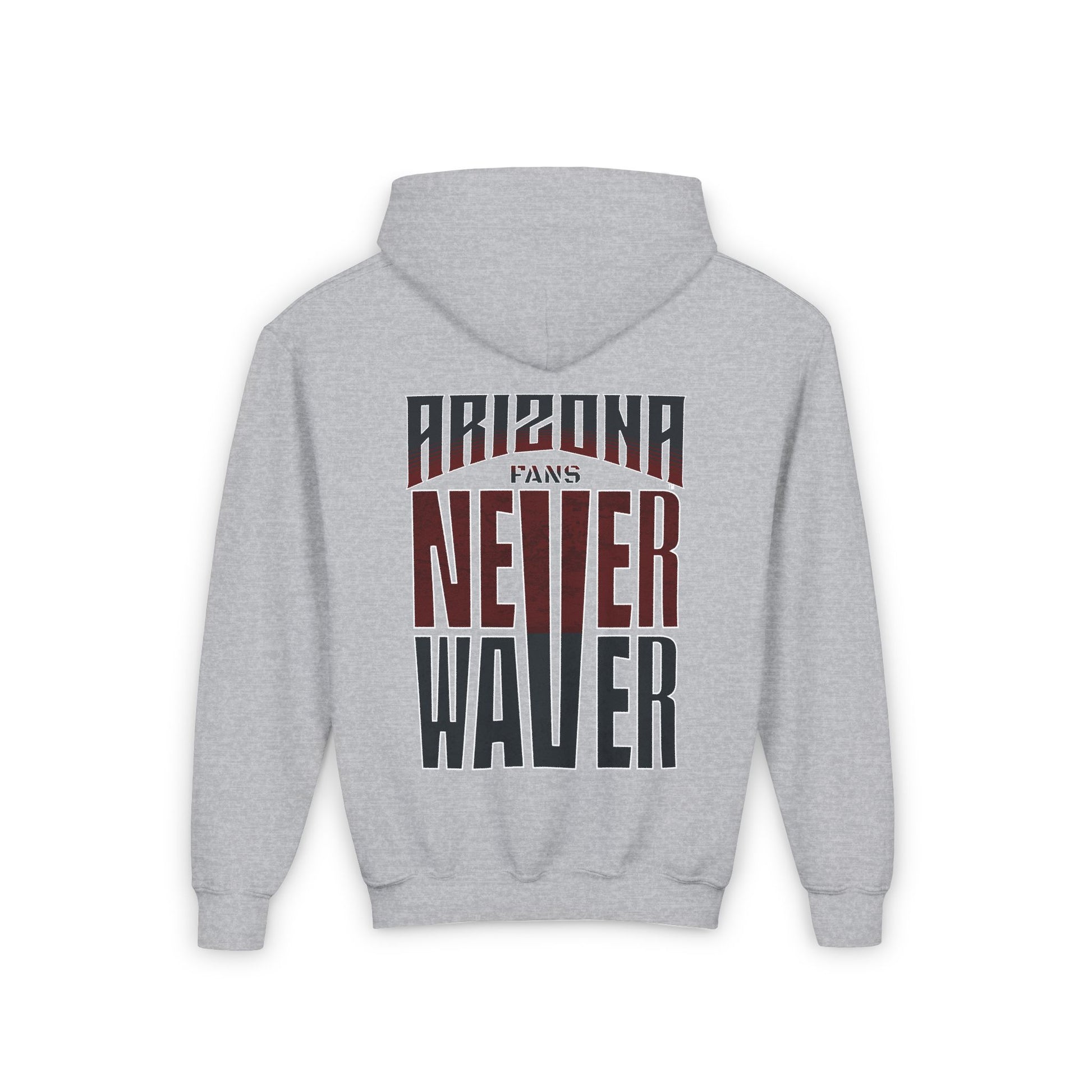 Arizona Fans Never Waver Youth Heavy Blend Hooded Sweatshirt - Never Waver