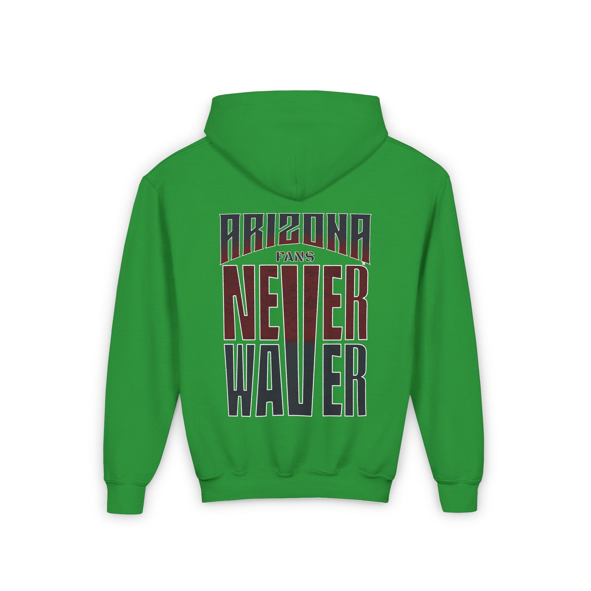 Arizona Fans Never Waver Youth Heavy Blend Hooded Sweatshirt - Never Waver