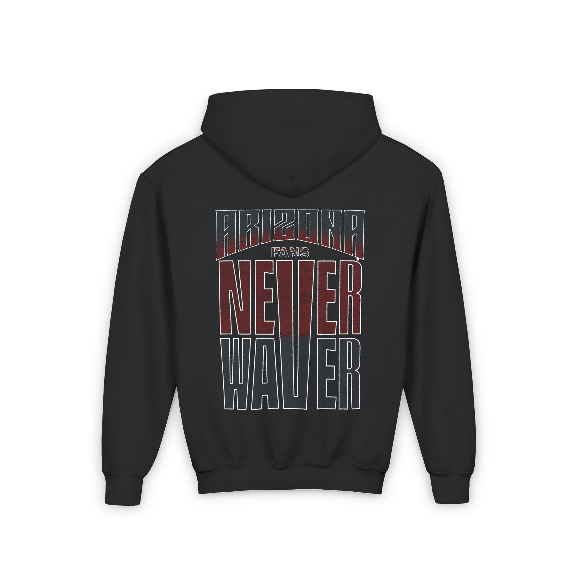 Arizona Fans Never Waver Youth Heavy Blend Hooded Sweatshirt - Never Waver