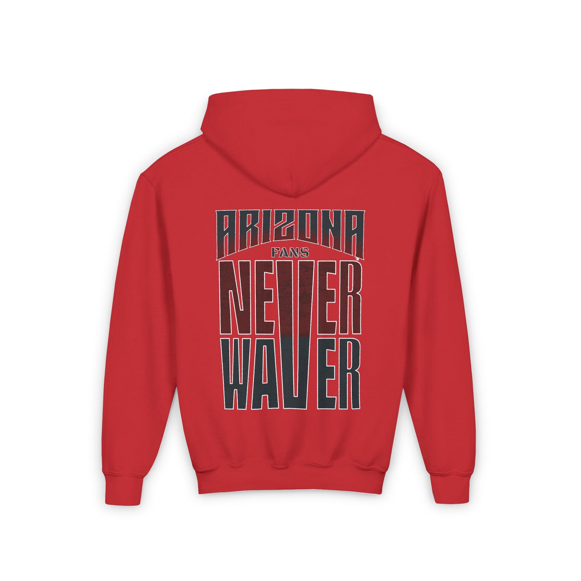 Arizona Fans Never Waver Youth Heavy Blend Hooded Sweatshirt - Never Waver