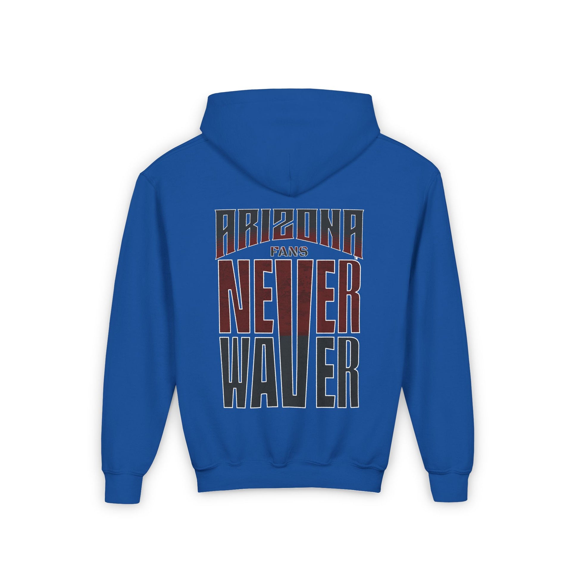 Arizona Fans Never Waver Youth Heavy Blend Hooded Sweatshirt - Never Waver