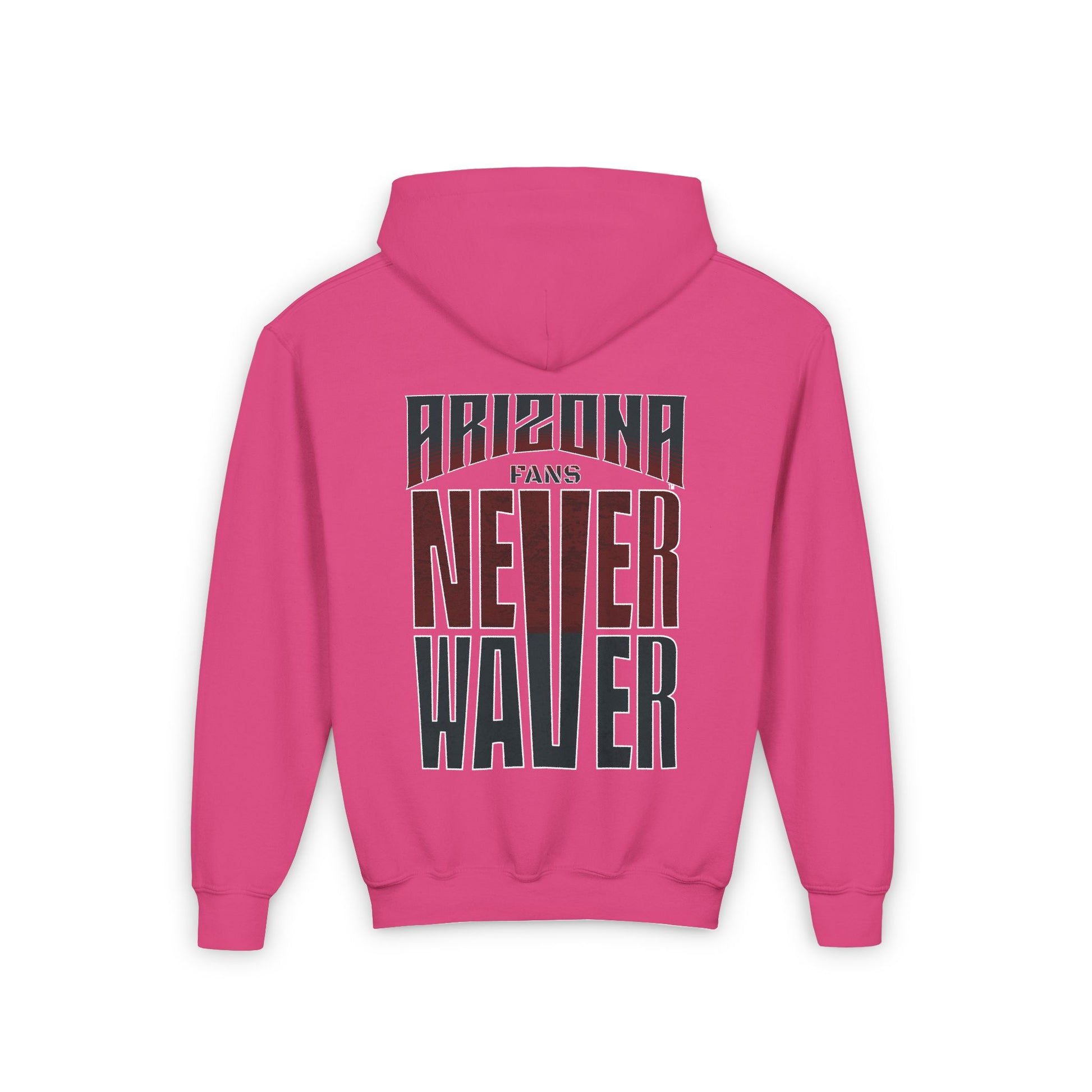 Arizona Fans Never Waver Youth Heavy Blend Hooded Sweatshirt - Never Waver