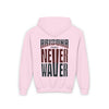 Arizona Fans Never Waver Youth Heavy Blend Hooded Sweatshirt - Never Waver