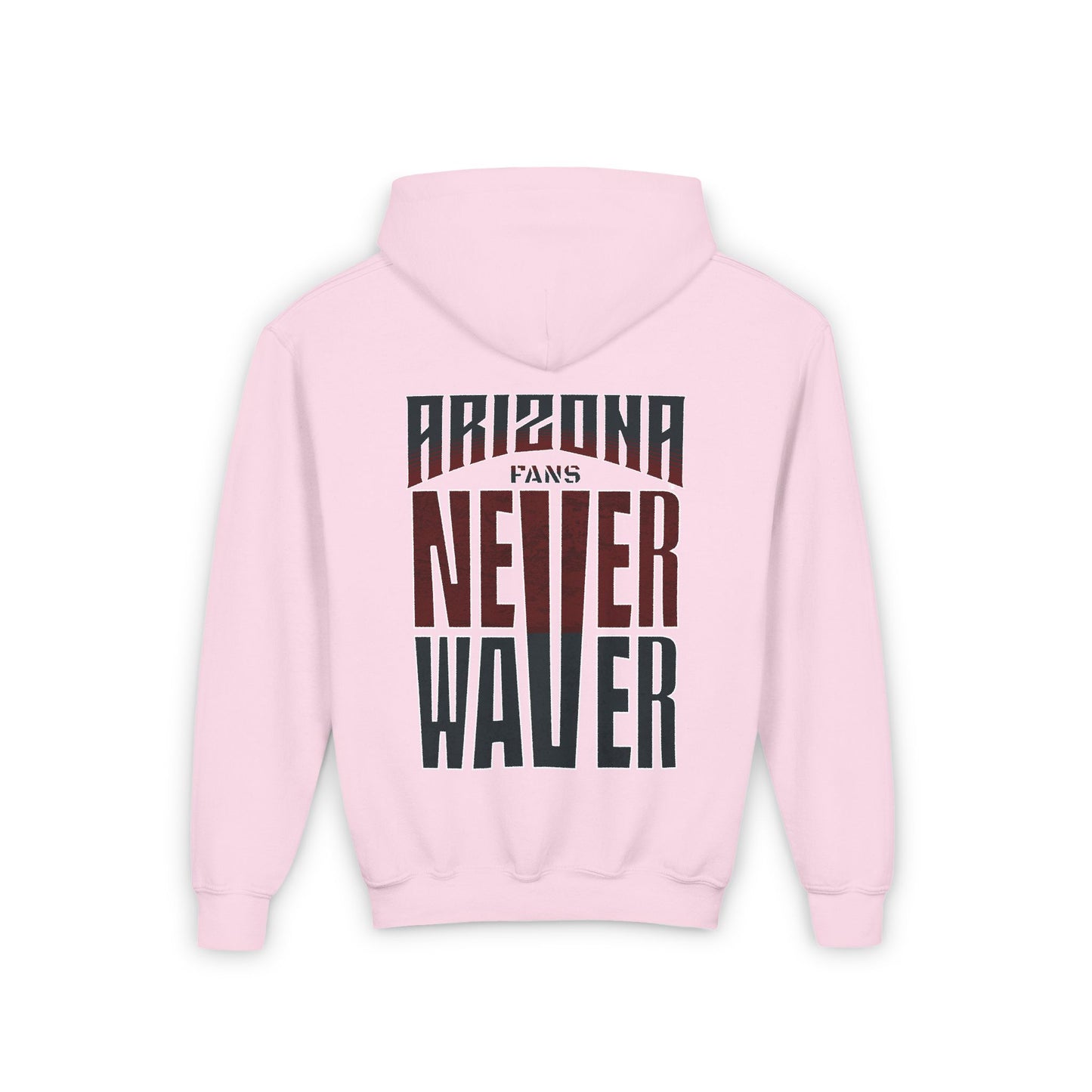 Arizona Fans Never Waver Youth Heavy Blend Hooded Sweatshirt - Never Waver