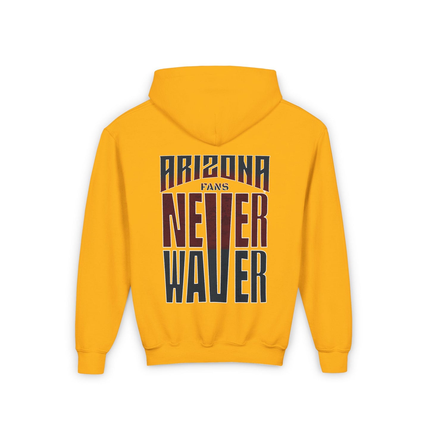 Arizona Fans Never Waver Youth Heavy Blend Hooded Sweatshirt - Never Waver