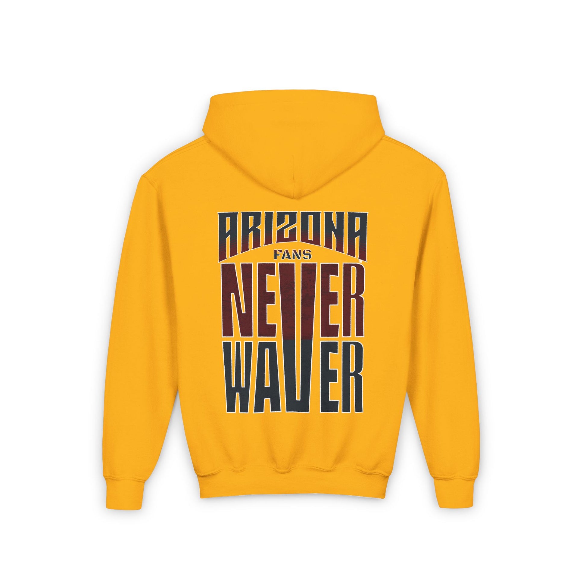 Arizona Fans Never Waver Youth Heavy Blend Hooded Sweatshirt - Never Waver