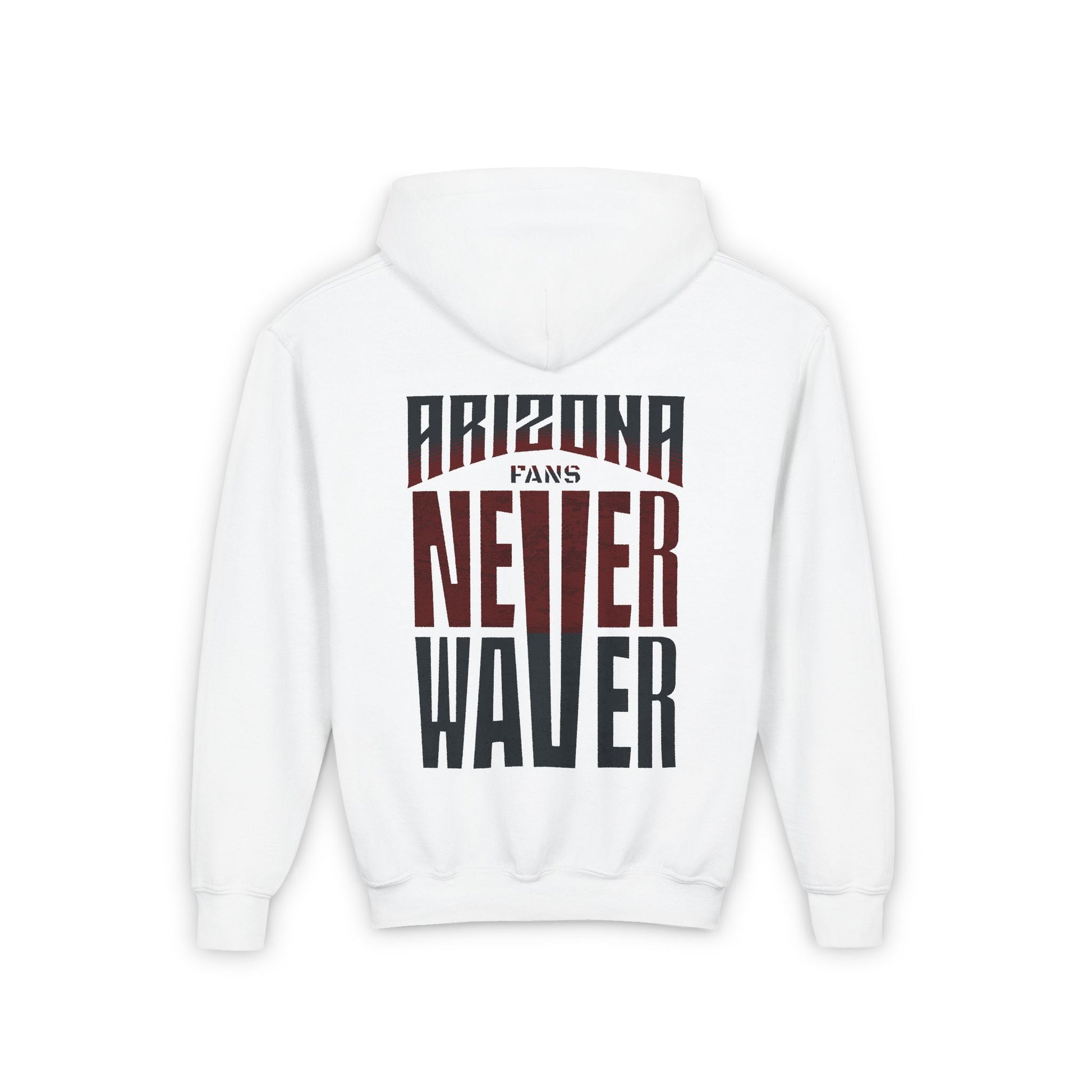 Arizona Fans Never Waver Youth Heavy Blend Hooded Sweatshirt - Never Waver