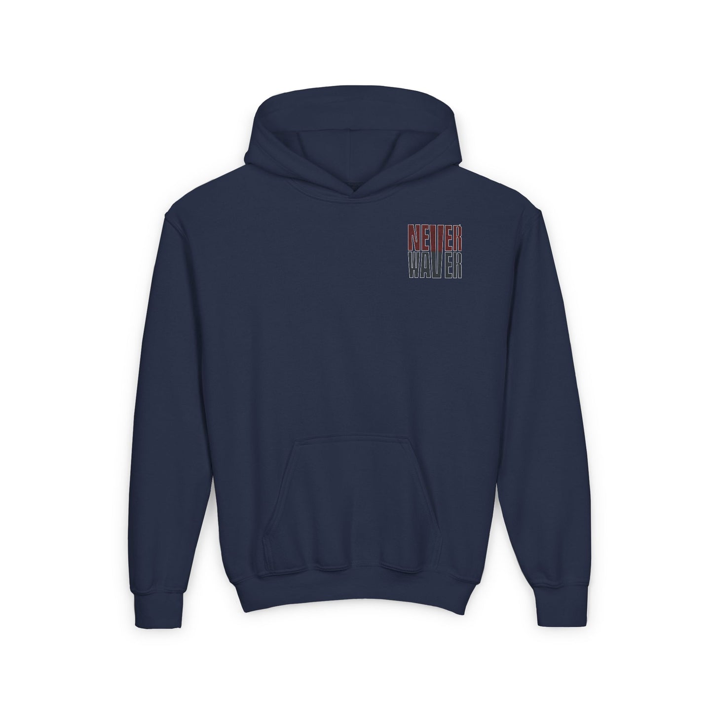 Atlanta Fans Never Waver Youth Heavy Blend Hooded Sweatshirt - Never Waver