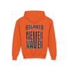 Atlanta Fans Never Waver Youth Heavy Blend Hooded Sweatshirt - Never Waver