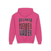 Atlanta Fans Never Waver Youth Heavy Blend Hooded Sweatshirt - Never Waver