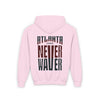 Atlanta Fans Never Waver Youth Heavy Blend Hooded Sweatshirt - Never Waver