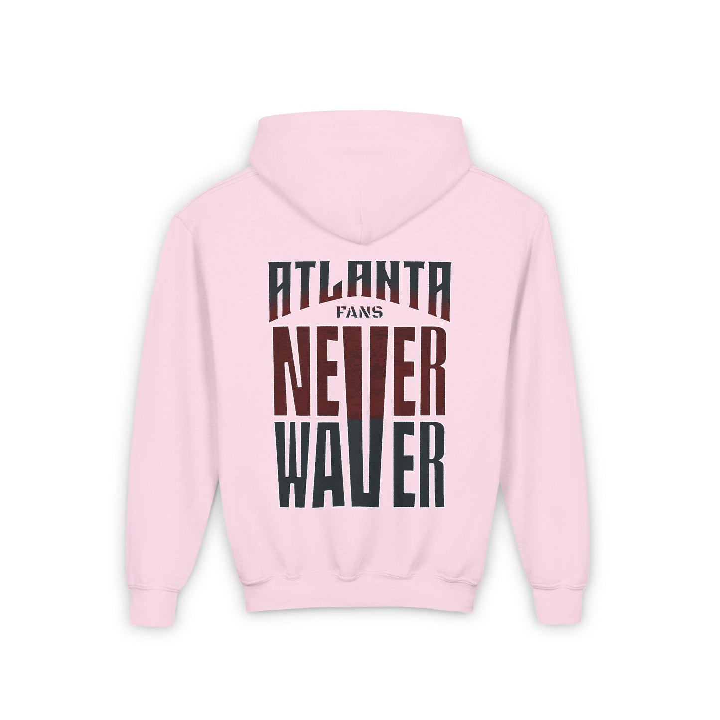 Atlanta Fans Never Waver Youth Heavy Blend Hooded Sweatshirt - Never Waver