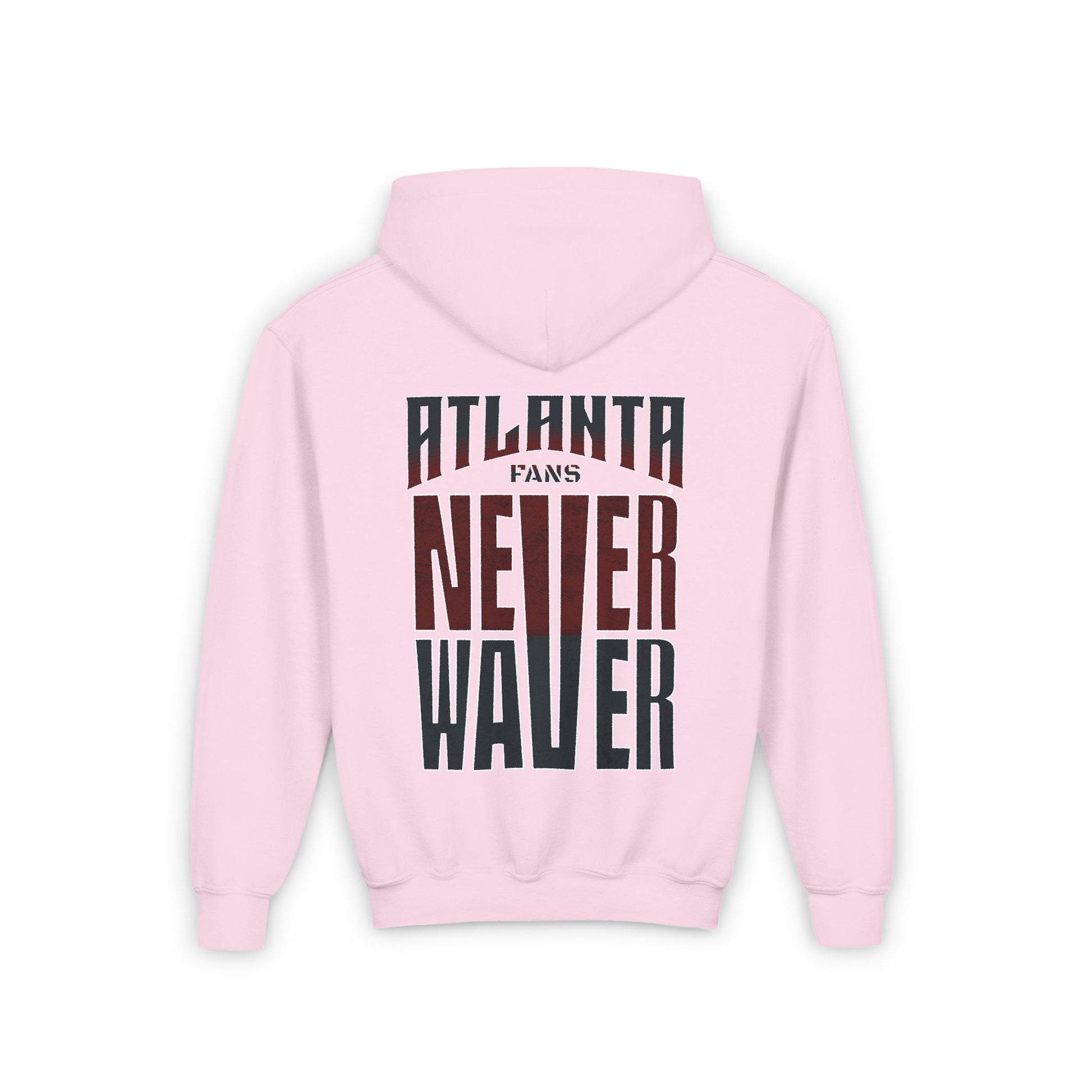 Atlanta Fans Never Waver Youth Heavy Blend Hooded Sweatshirt - Never Waver