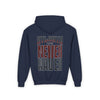 Atlanta Fans Never Waver Youth Heavy Blend Hooded Sweatshirt - Never Waver
