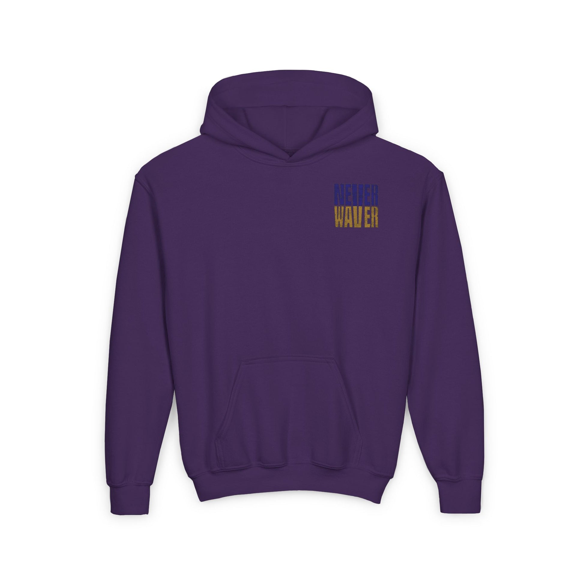 Baltimore Fans Never Waver Youth Heavy Blend Hooded Sweatshirt - Never Waver