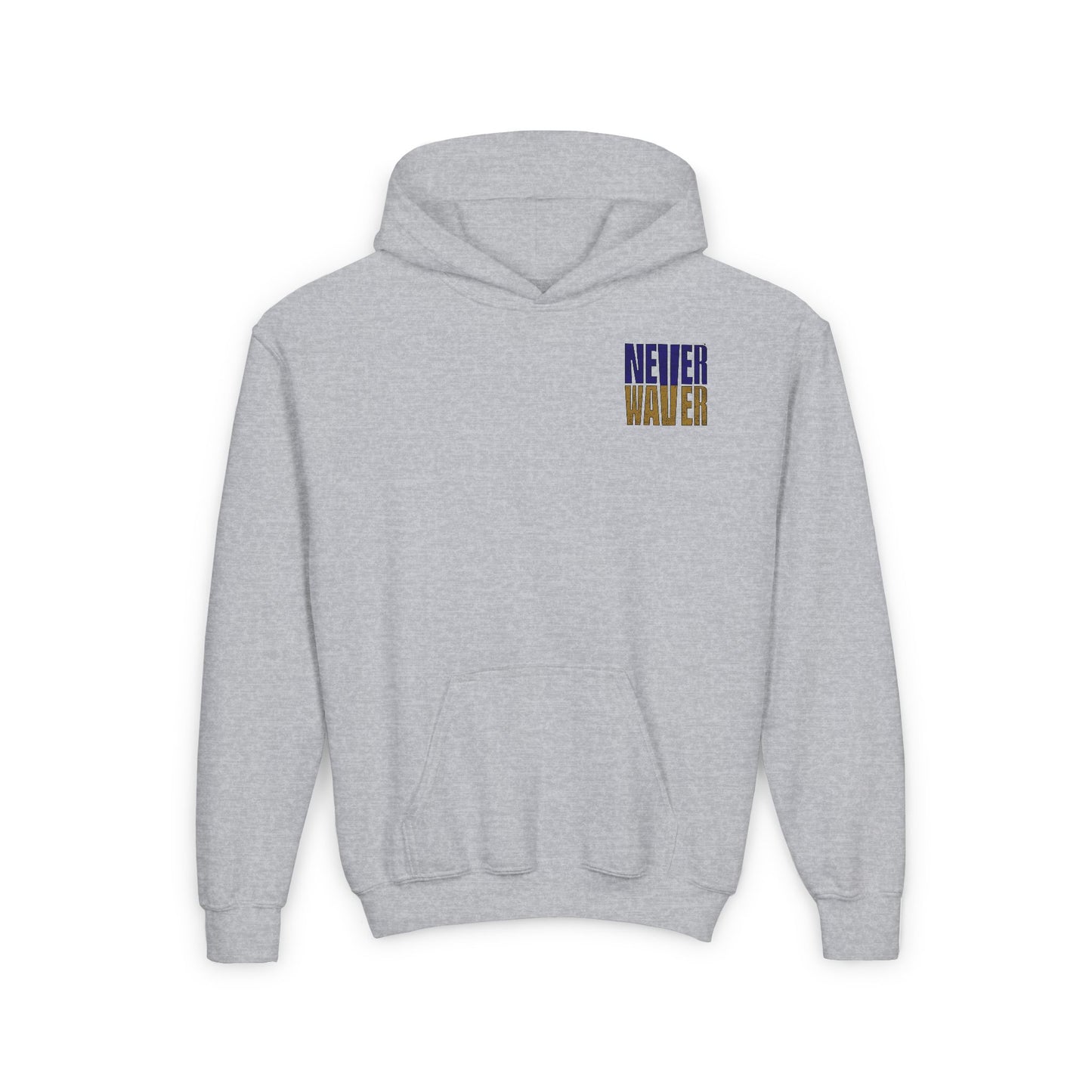 Baltimore Fans Never Waver Youth Heavy Blend Hooded Sweatshirt - Never Waver