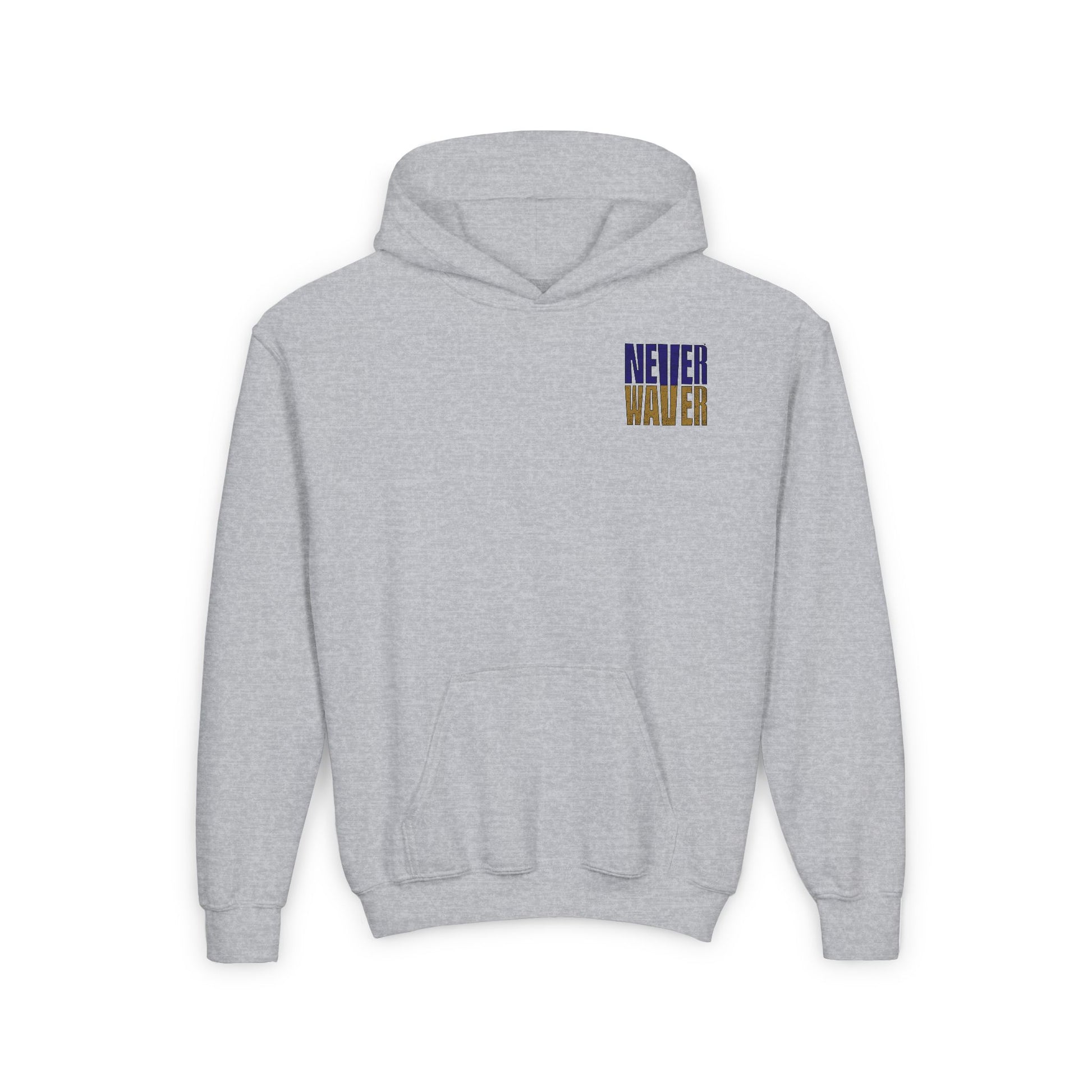 Baltimore Fans Never Waver Youth Heavy Blend Hooded Sweatshirt - Never Waver