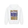 Baltimore Fans Never Waver Youth Heavy Blend Hooded Sweatshirt - Never Waver
