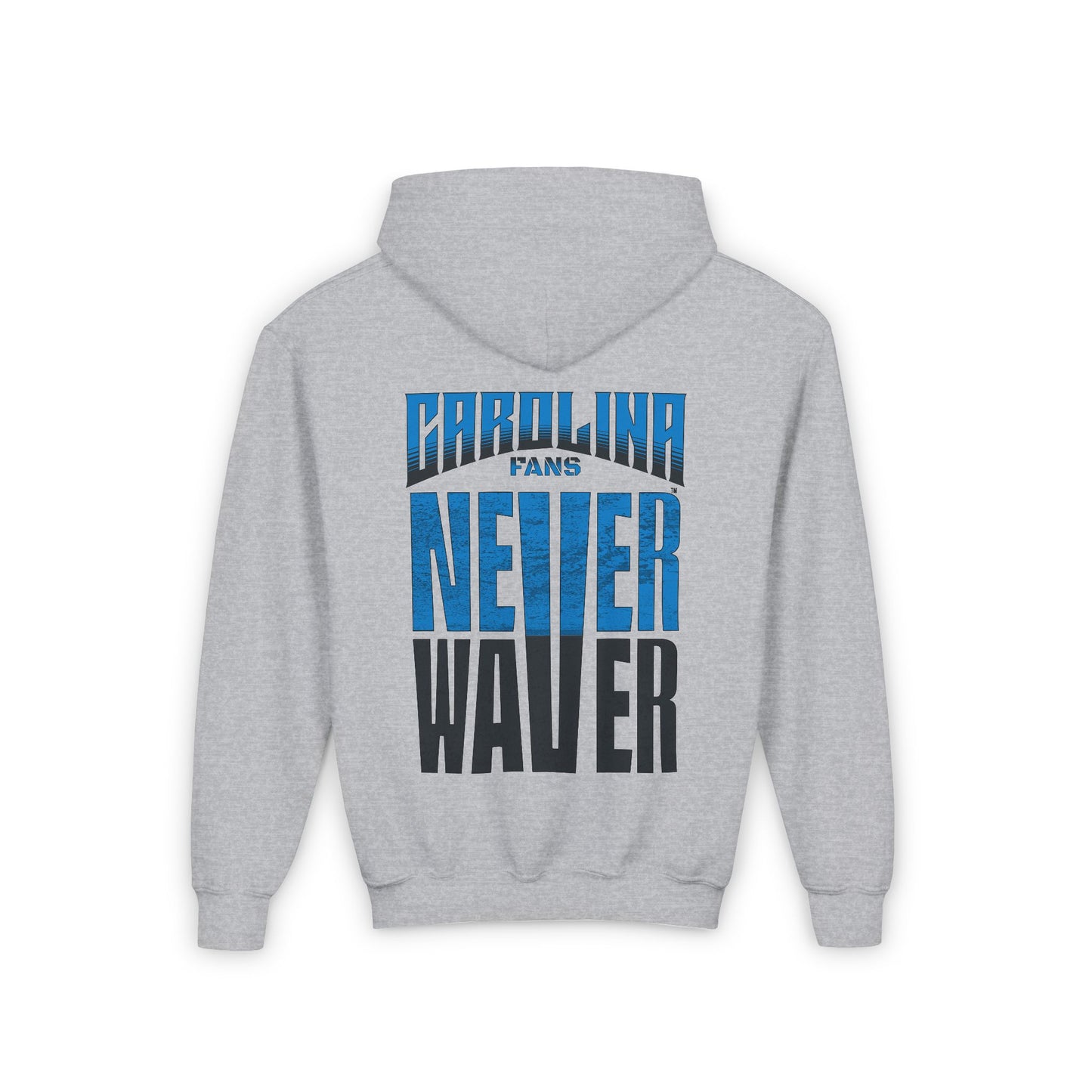 Carolina Fans Never Waver Youth Heavy Blend Hooded Sweatshirt - Never Waver