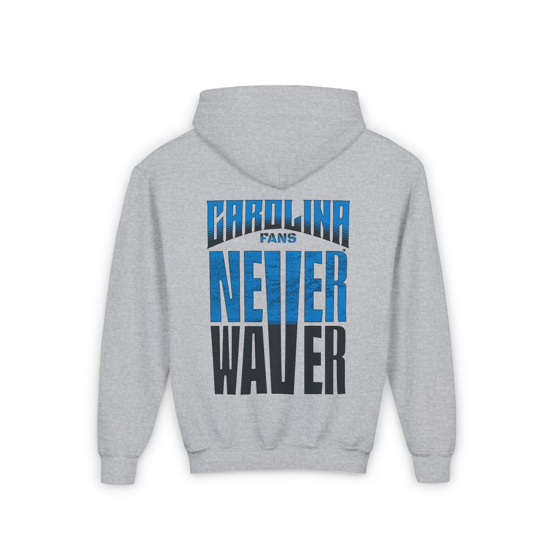 Carolina Fans Never Waver Youth Heavy Blend Hooded Sweatshirt - Never Waver