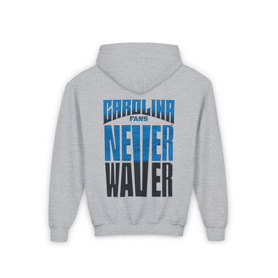 Carolina Fans Never Waver Youth Heavy Blend Hooded Sweatshirt - Never Waver
