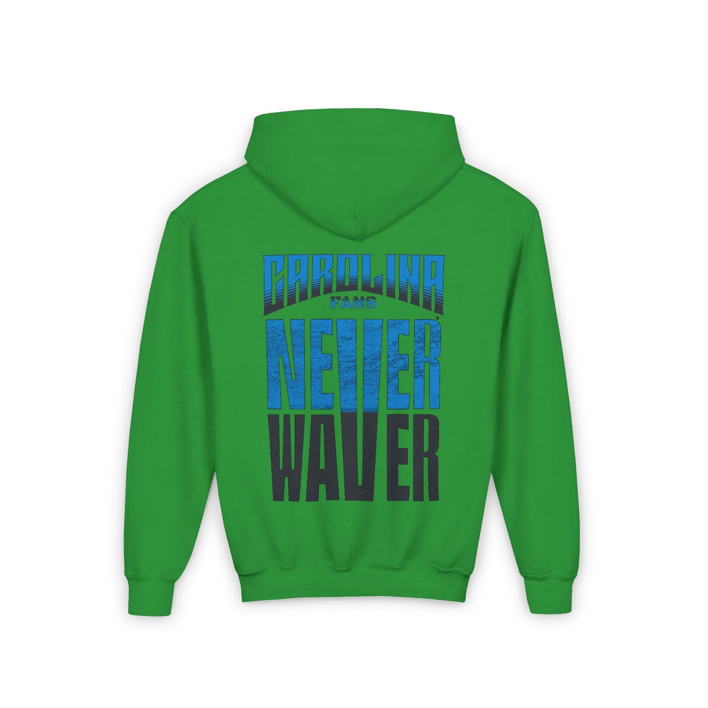 Carolina Fans Never Waver Youth Heavy Blend Hooded Sweatshirt - Never Waver