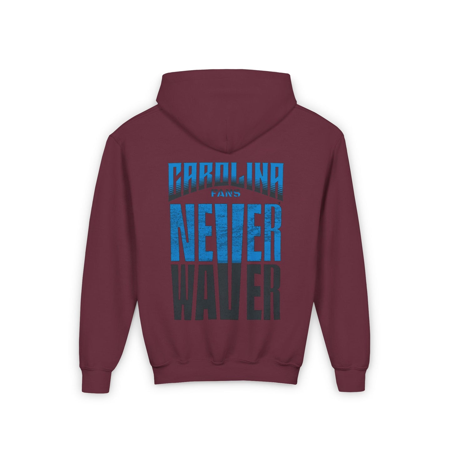 Carolina Fans Never Waver Youth Heavy Blend Hooded Sweatshirt - Never Waver